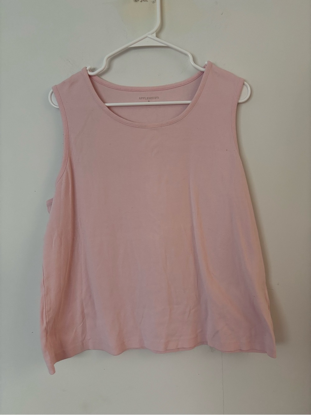 appleseed’s vintage 90s pastel pink pajama loungewear coquette tank top 🤍